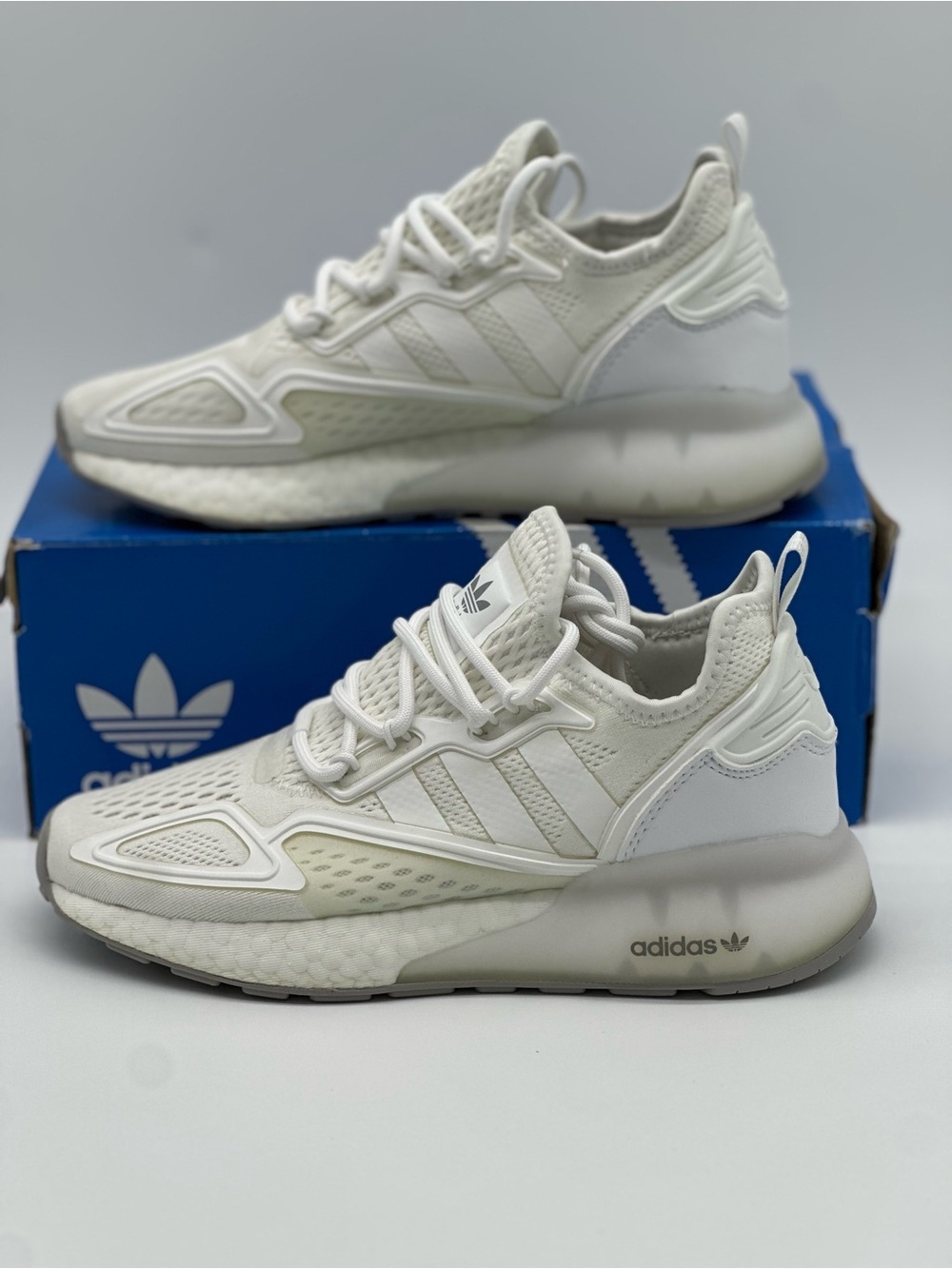adidas Women Sneakers in White and Light Gray